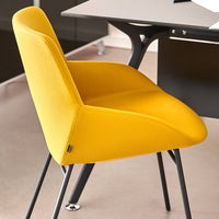 Noom Series 30 Armchair w/ French Seams - Metal Legs