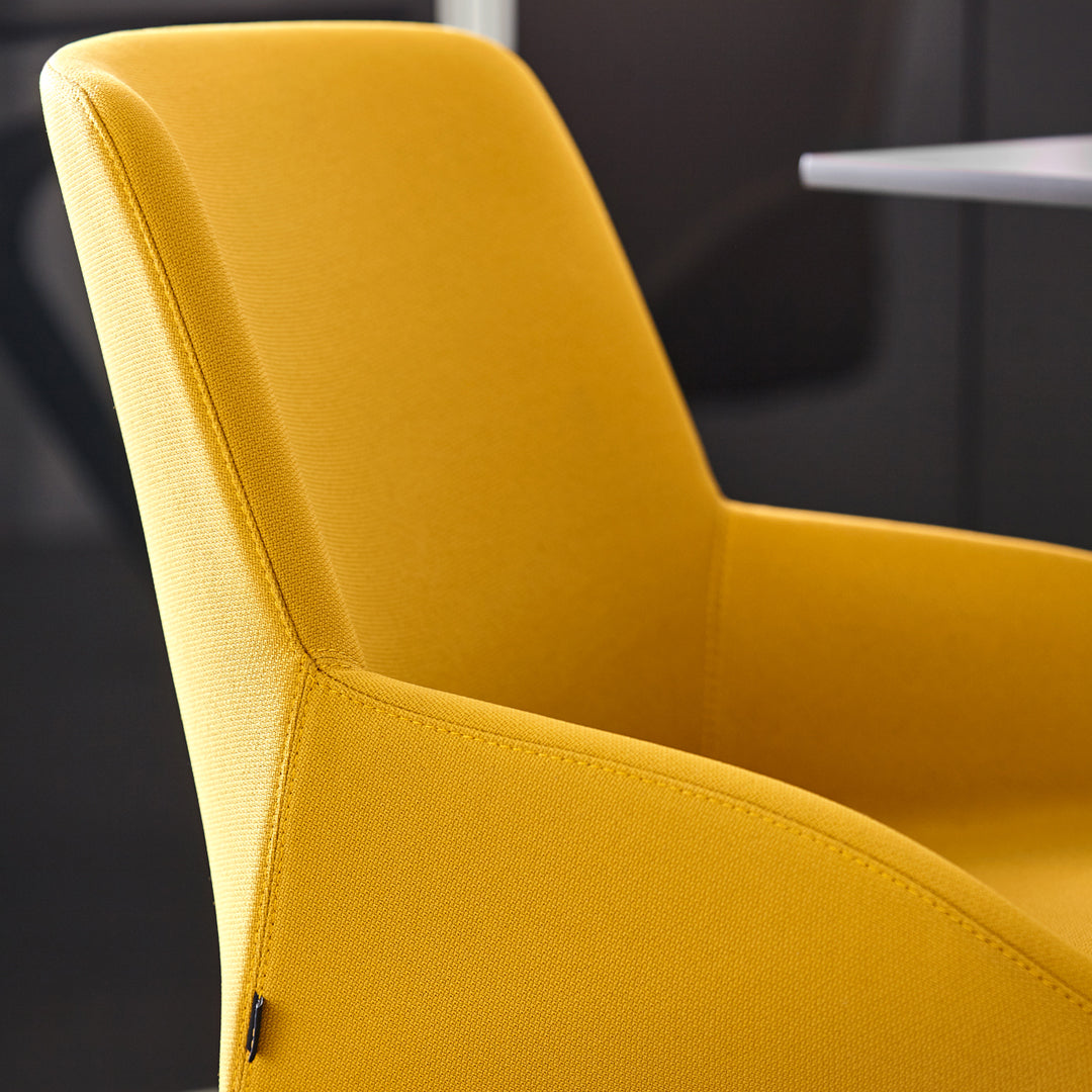 Noom Series 30 Armchair w/ French Seams - Metal Legs