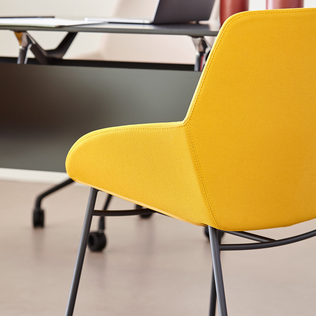 Noom Series 30 Armchair w/ French Seams - Metal Legs