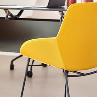 Noom Series 30 Armchair w/ French Seams - Metal Legs