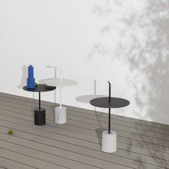 Jey Outdoor Side Table w/ Handle - Hexagon