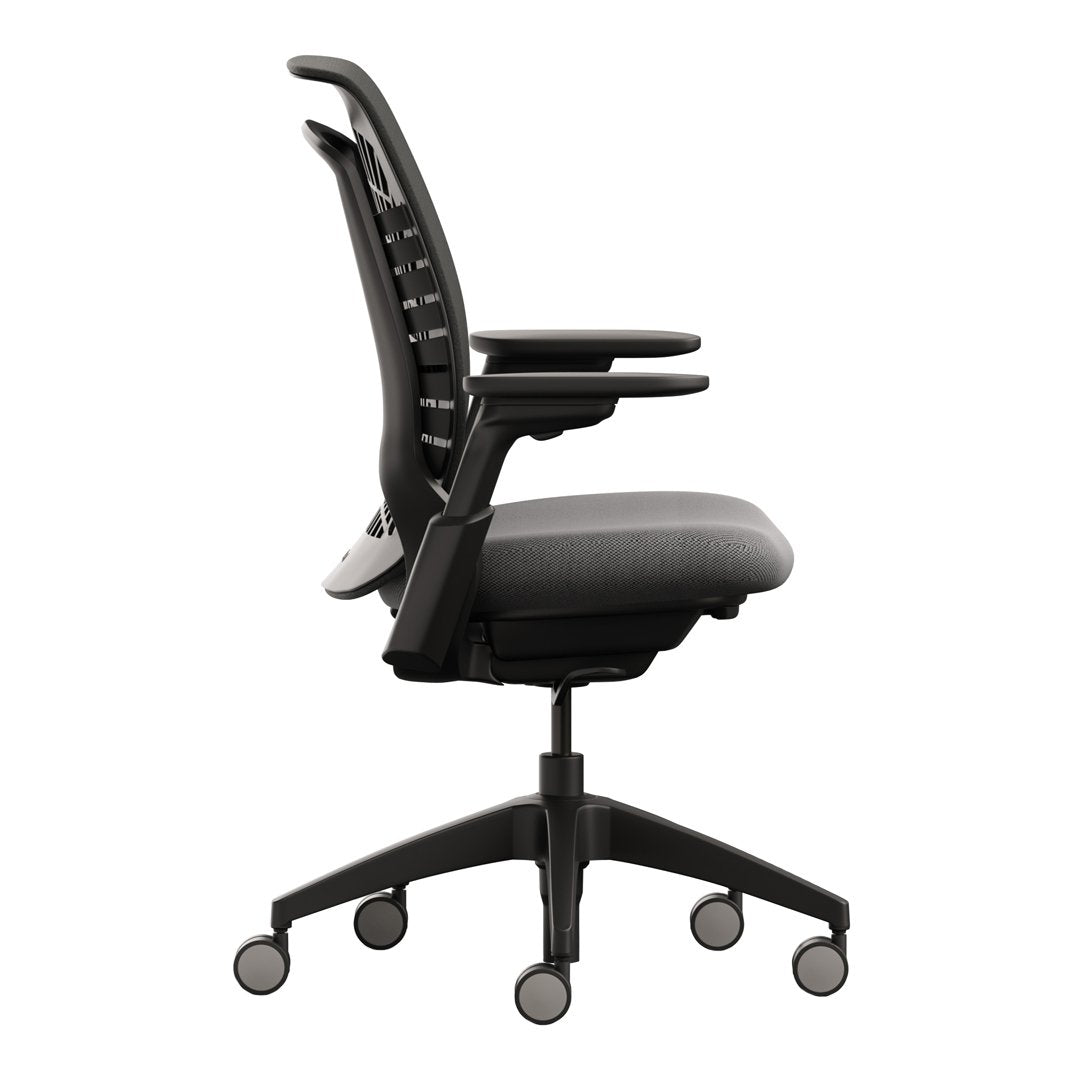 Mimeo Ergonomic Mimeo Desk Chair Black Side View