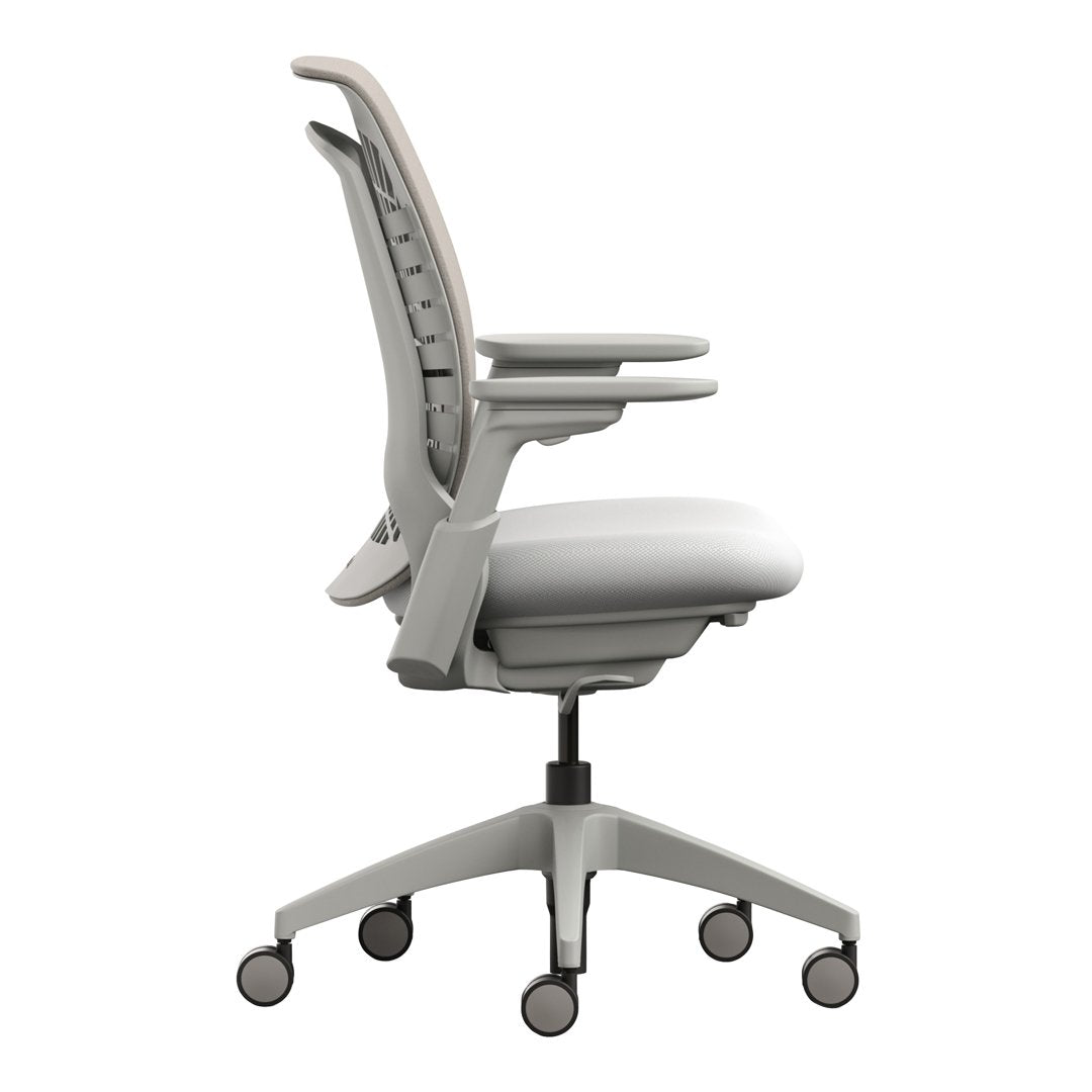 Mimeo Ergonomic Mimeo Desk Chair Grey Side View