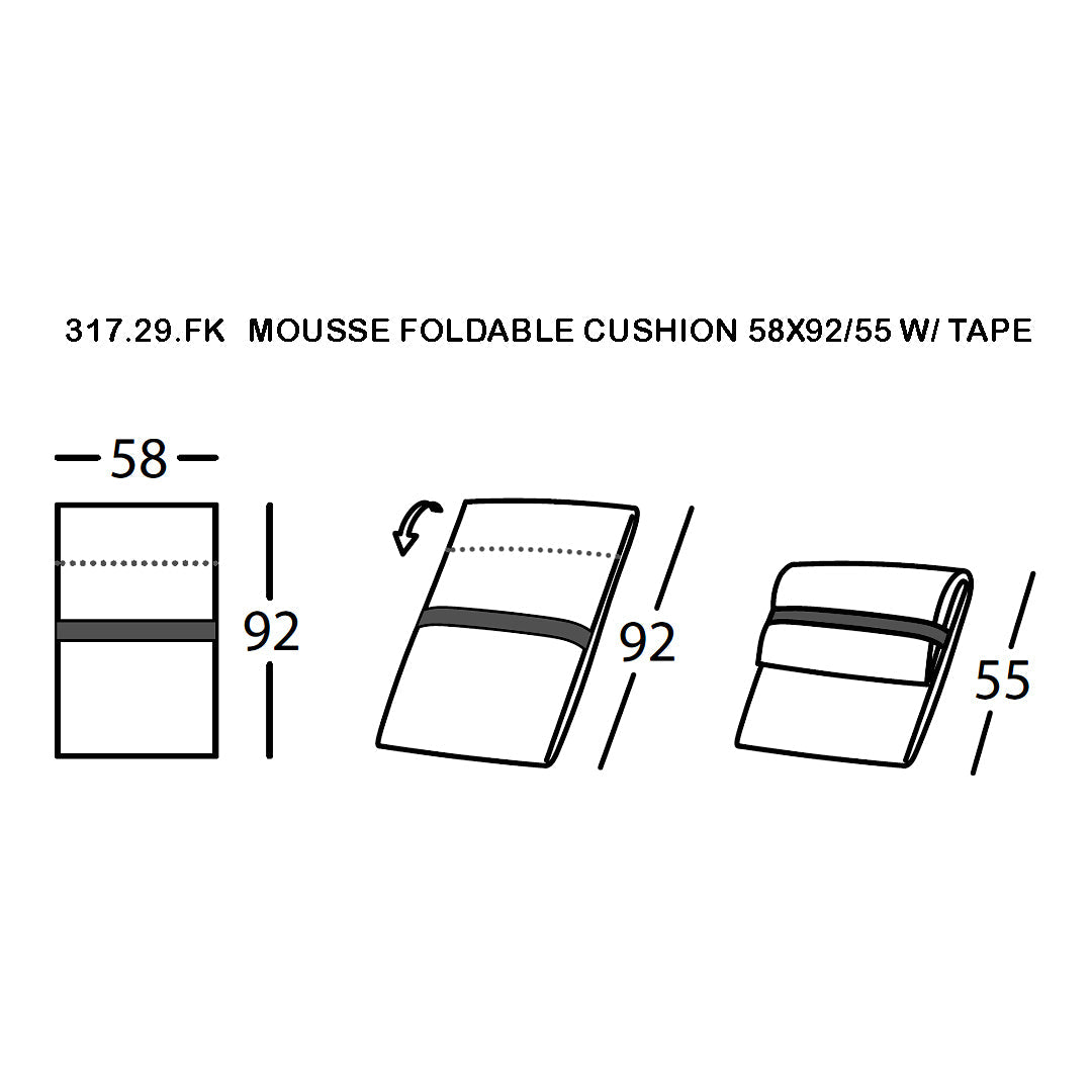Mousse Foldable Cushion