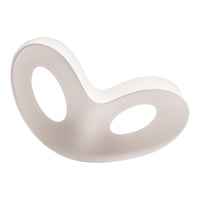 Curved, minimalist design in soft beige with subtle matte finish and smooth, rounded cutouts.