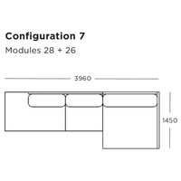 Maho Modular Sofa (Modules 25-28)