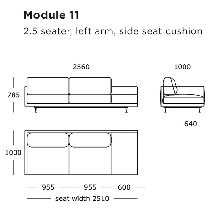 Modern 2.5-seater sofa in neutral tones with clean lines and plush cushions, ideal for contemporary spaces.