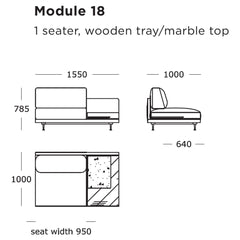 Maho Modular Sofa (Modules 17-20)