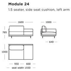 Maho Modular Sofa (Modules 21-24)