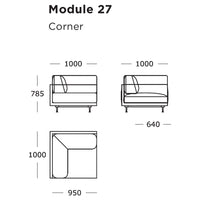 Maho Modular Sofa (Modules 25-28)