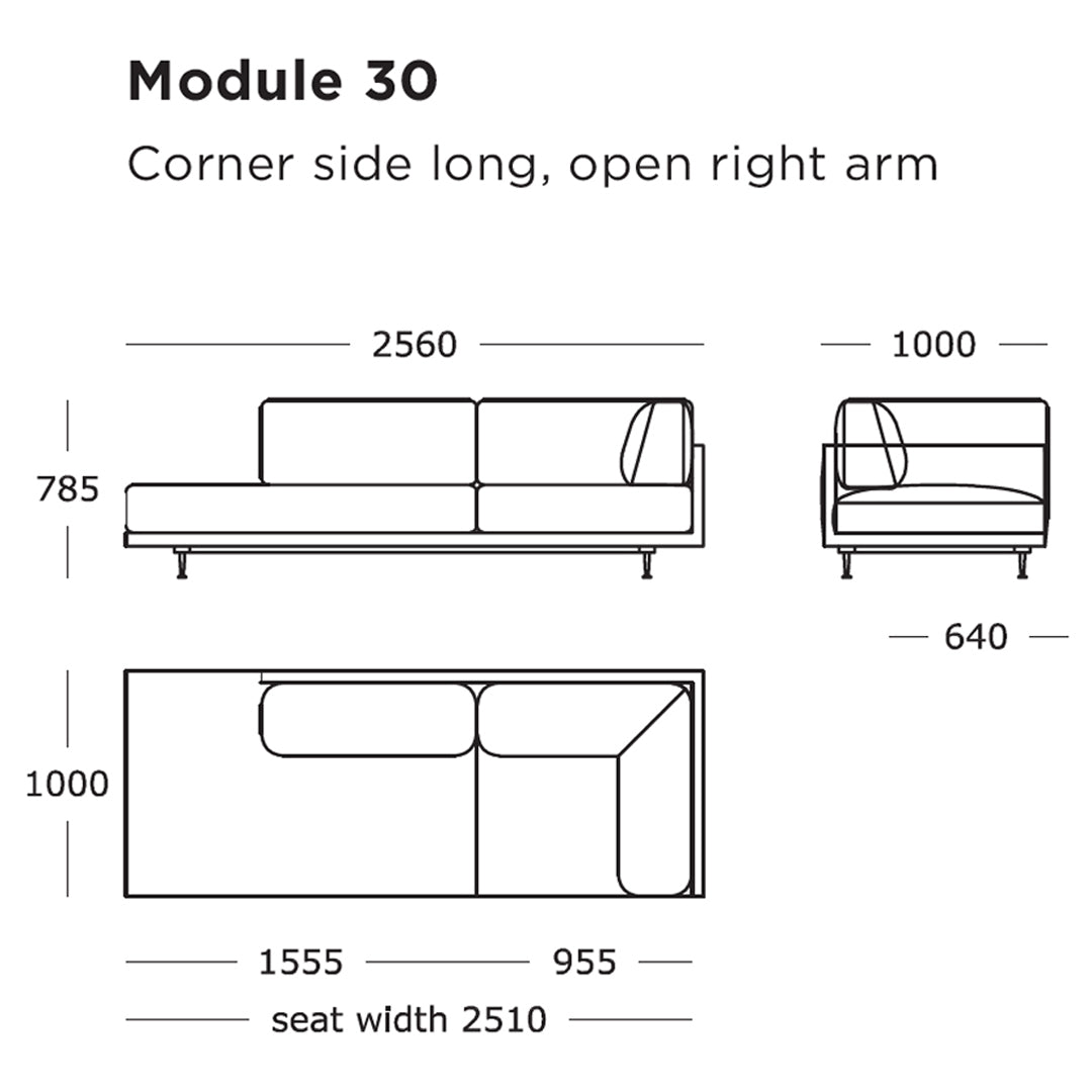 Maho Modular Sofa (Modules 29-32)