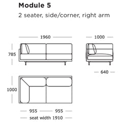 Maho Modular Sofa (Modules 5-8)