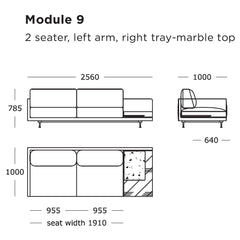 Maho Modular Sofa (Modules 9-12)