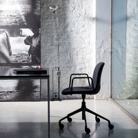 Mani Armchair - 5-Star Swivel Base w/ Gas Lift & Casters - Upholstered