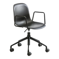Mani Plastic Armchair - 5-Star Swivel w/ Gas Lift & Casters