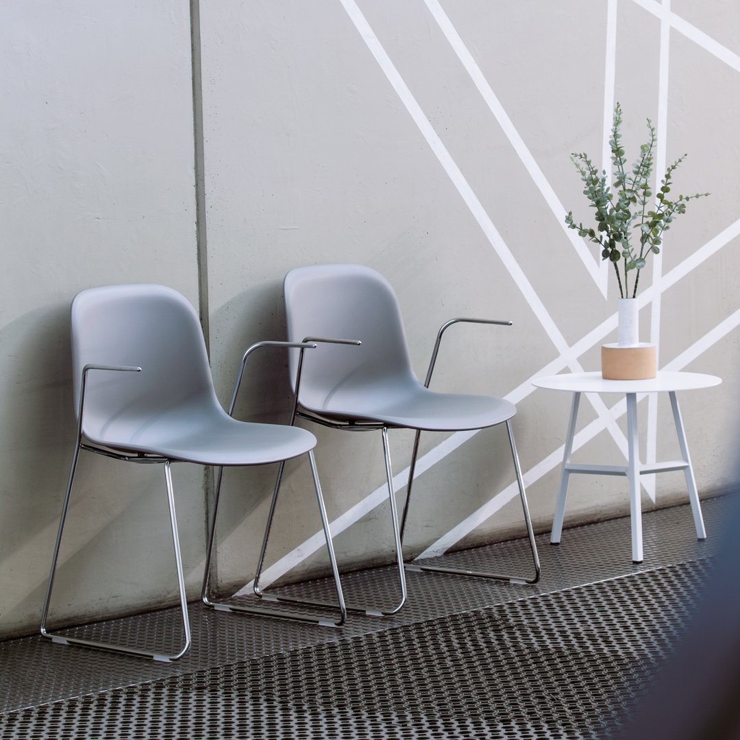 Mani Plastic Armchair - Sled Base - Stackable