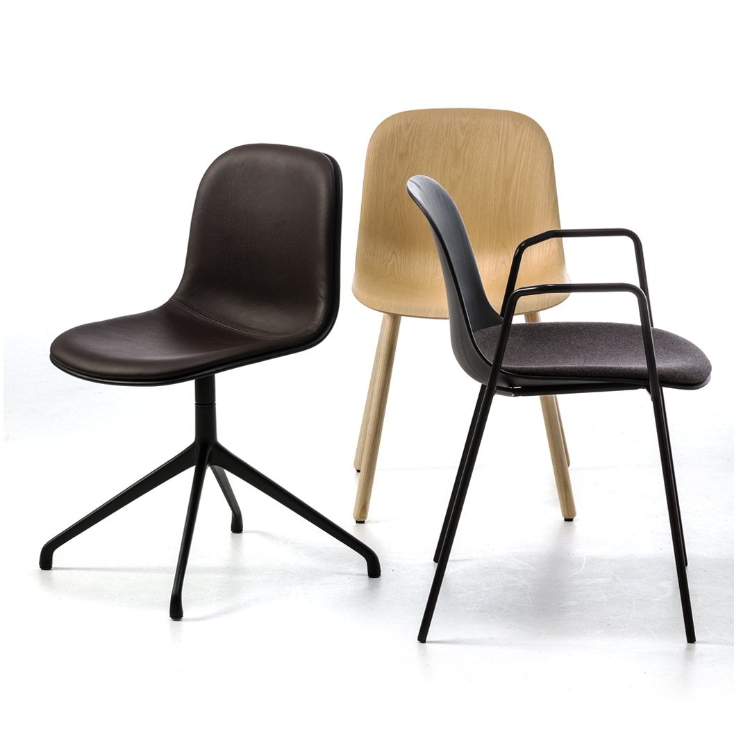 Mani Chair - Swivel Spider Base - Upholstered