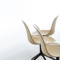 Mani Wood Chair - Swivel Spider Base