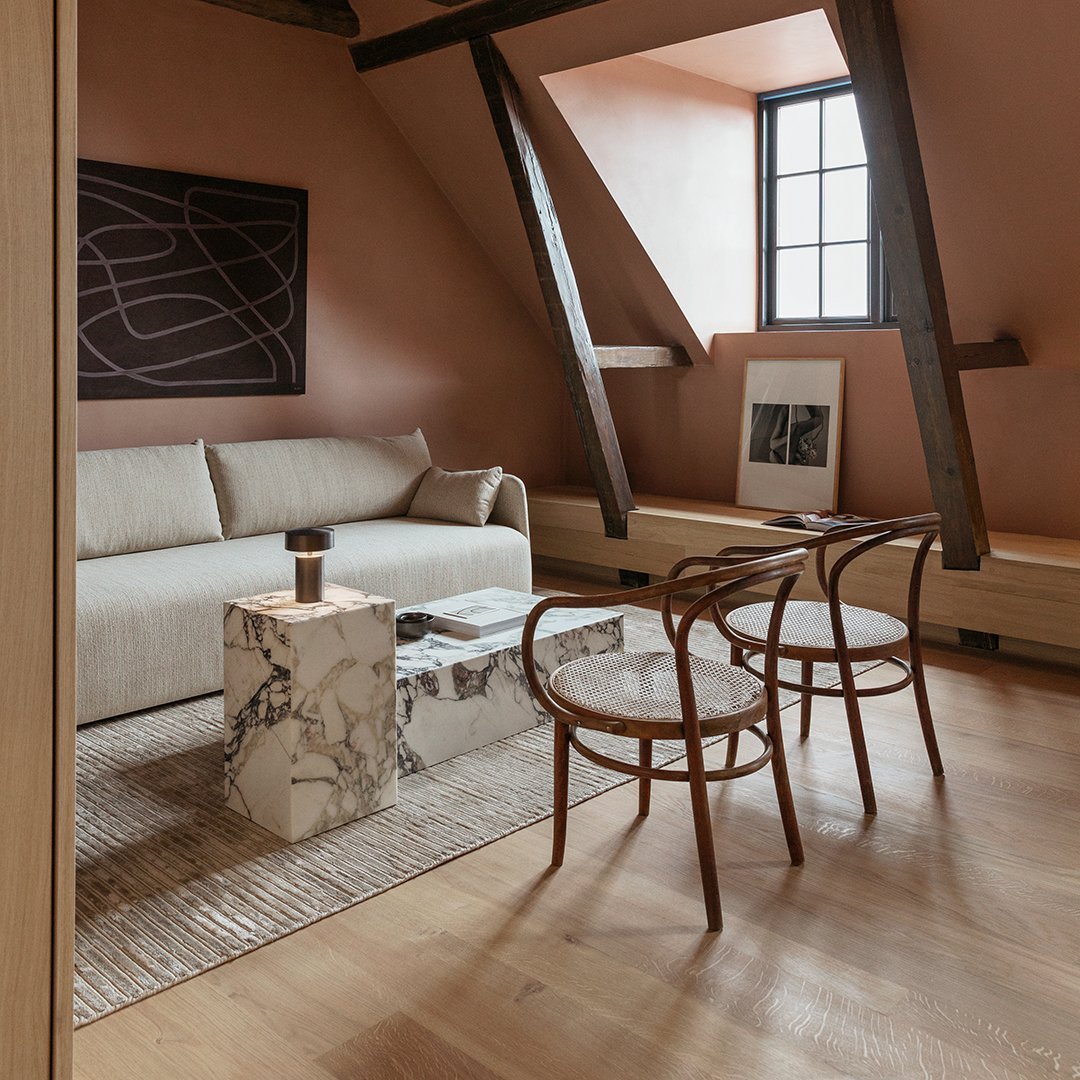 Marble Plinth Coffee Table - Low