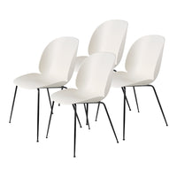 Beetle Dining Chair - Conic Base - Unupholstered Collection of 4