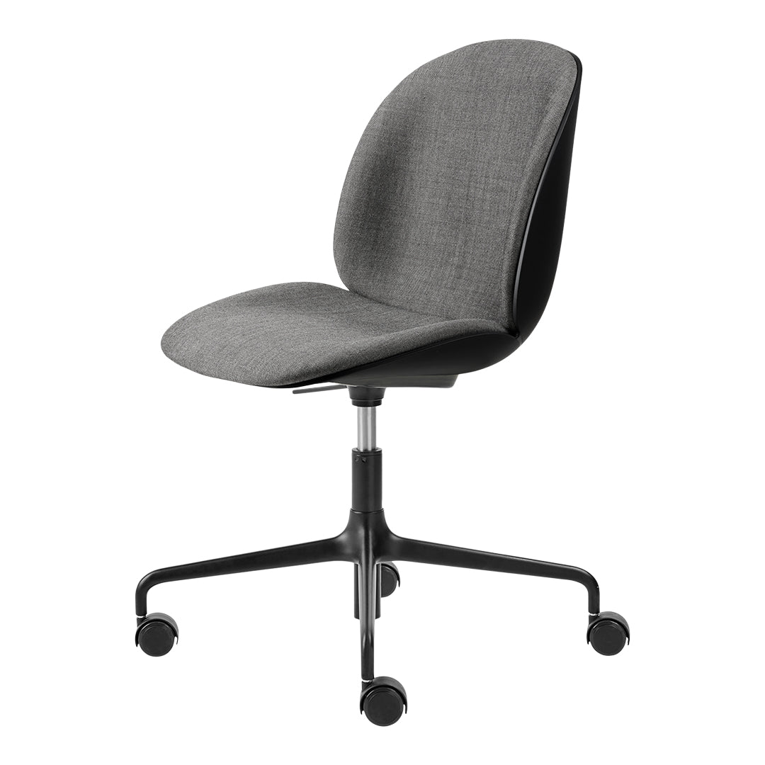 Beetle Meeting Chair - 4-Star Base w/ Casters - Height Adjustable - Front Upholstered