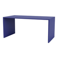 Vibrant solid purple modern table with sleek, minimalist design and no patterns for contemporary decor.