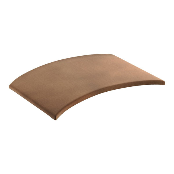 Curved copper accessory with a smooth, reflective surface and a warm metallic finish, ideal for modern decor.
