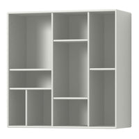 White shelving unit with a smooth, matte finish and simple, modern design. Versatile and stylish for any decor.