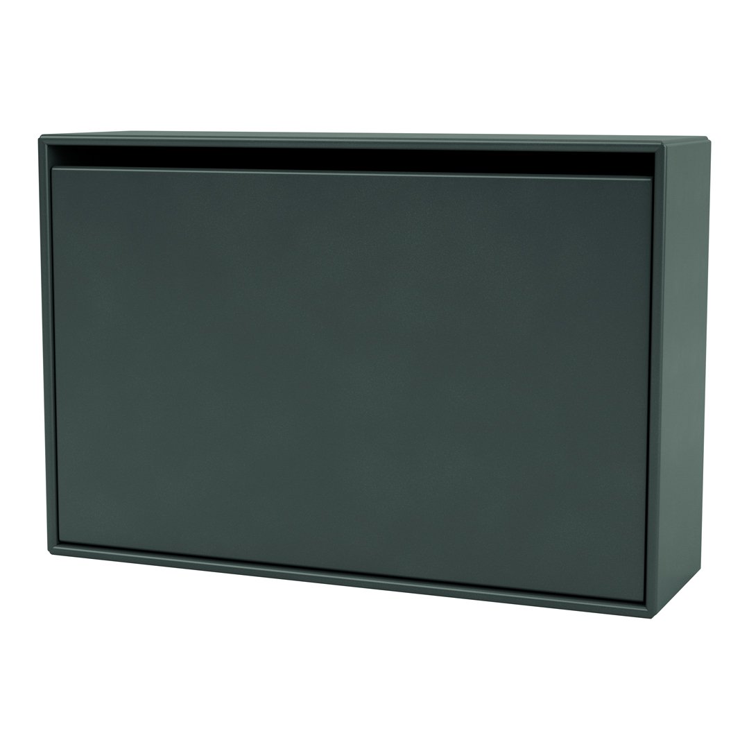 Dark green rectangular mailbox with a smooth matte finish and minimalist design. Ideal for modern outdoor aesthetics.