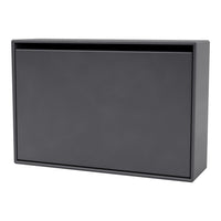 Sleek matte black storage box with a minimalist design, perfect for modern home decor.