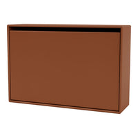 Brown storage box with a sleek, modern design and a smooth matte finish. Perfect for minimalist decor.
