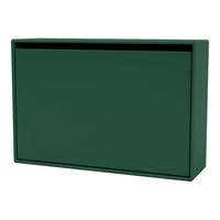 Solid forest green storage box with a sleek, modern design and minimalistic pattern. Perfect for any decor style.