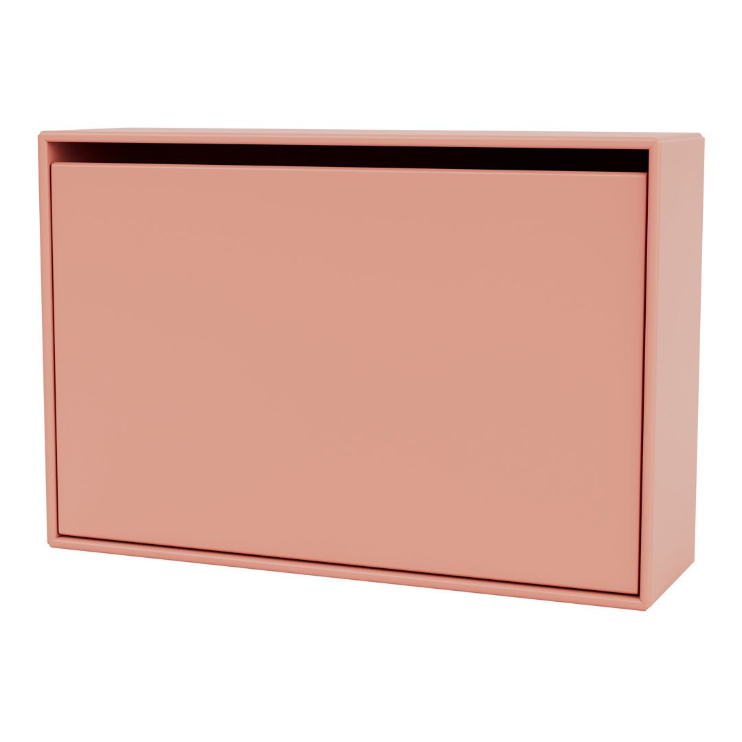 Blush pink modern storage box with a sleek, minimalist design and smooth finish. Ideal for stylish home organization.