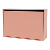 Blush pink modern storage box with a sleek, minimalist design and smooth finish. Ideal for stylish home organization.
