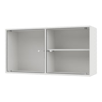 White modern storage cabinet with a textured ribbed pattern and subtle sheen.