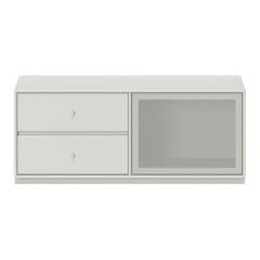 SL11 Classic TV Module - 1 Perforated Door, 2 Lacquered Drawers