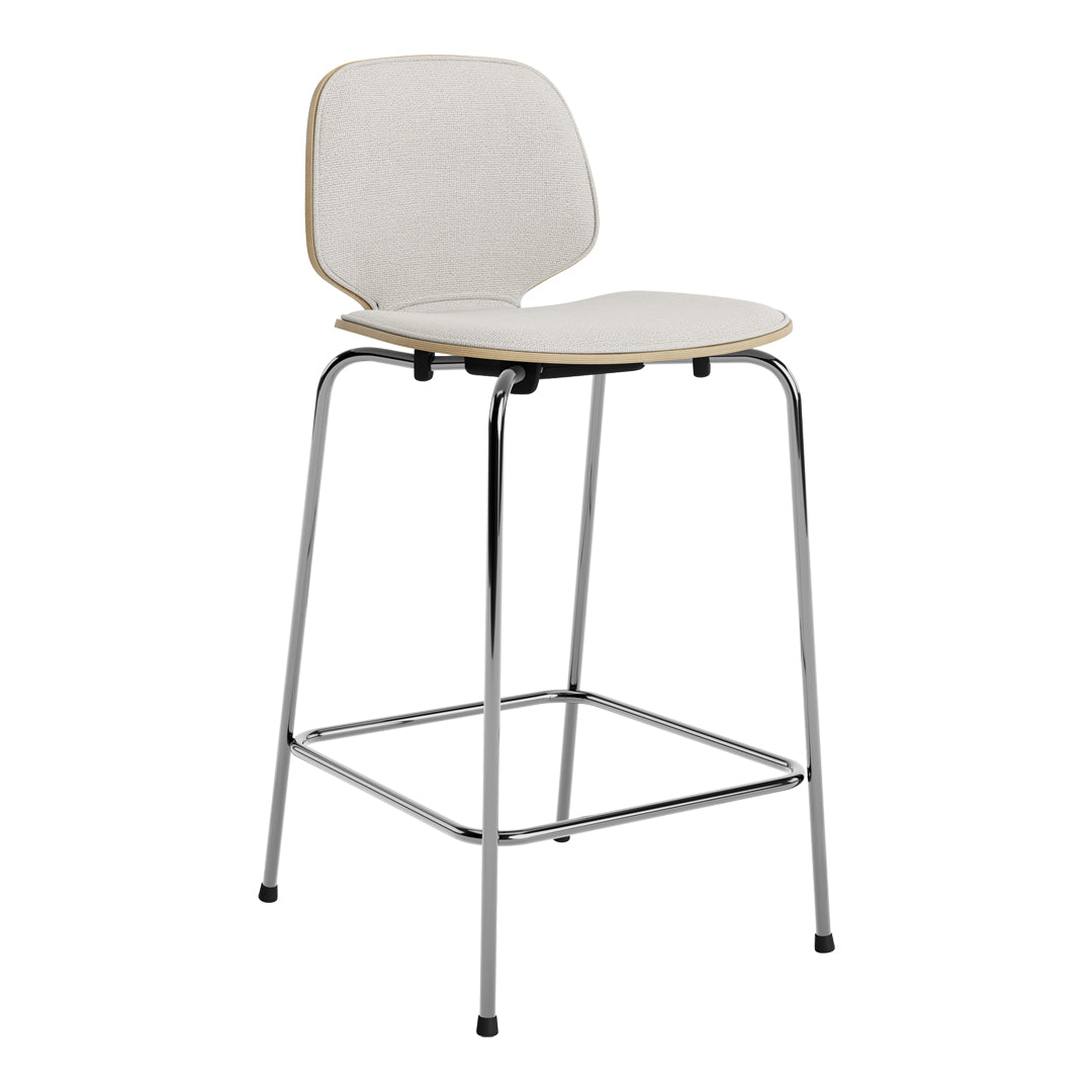 My Chair Bar/Counter Stool - Chrome Base - Front Upholstered