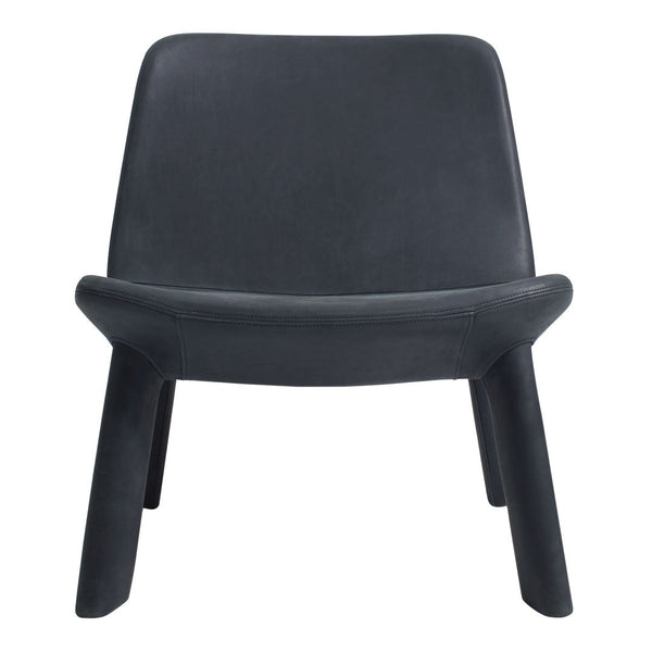 Stylish black accent chair with minimalist design and smooth, matte finish. Perfect for modern interiors.