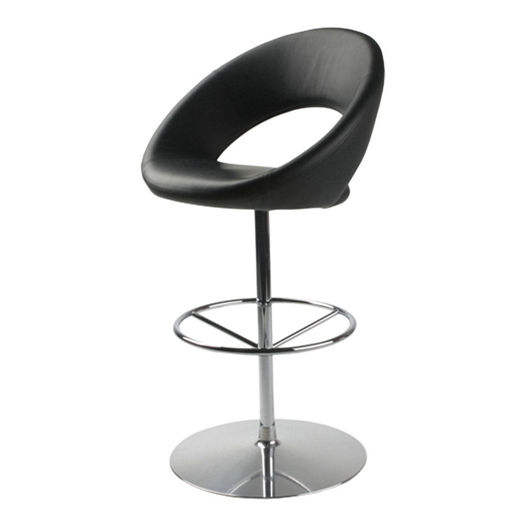 Nina B Bar Stool - Disc Base, Swivel w/ Return