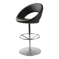 Nina B Bar Stool - Disc Base, Swivel w/ Return