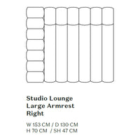 Studio Lounge Sofa w/ Arms - Modules