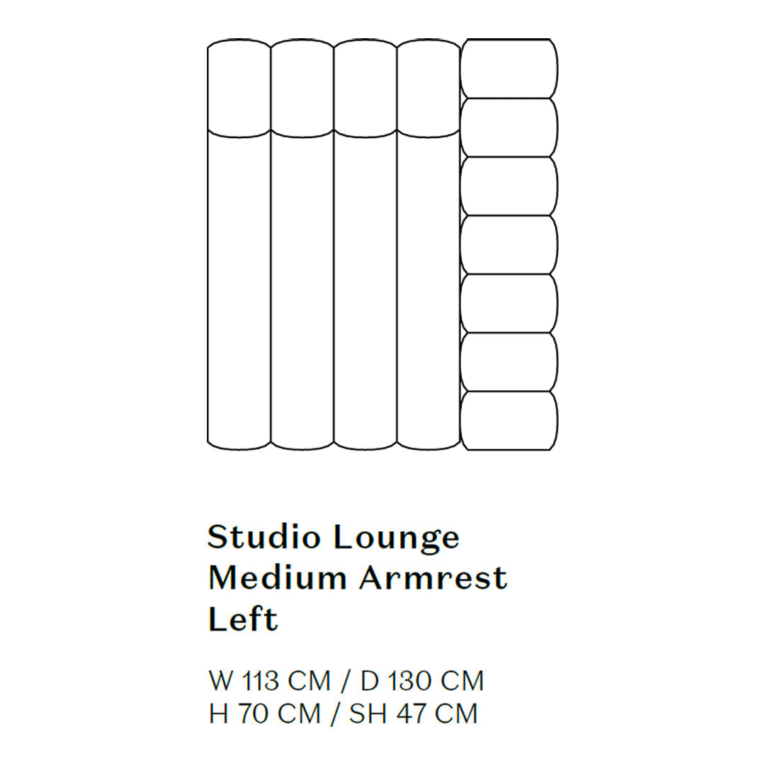 Studio Lounge Sofa w/ Arms - Modules