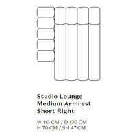 Studio Lounge Sofa w/ Arms - Modules