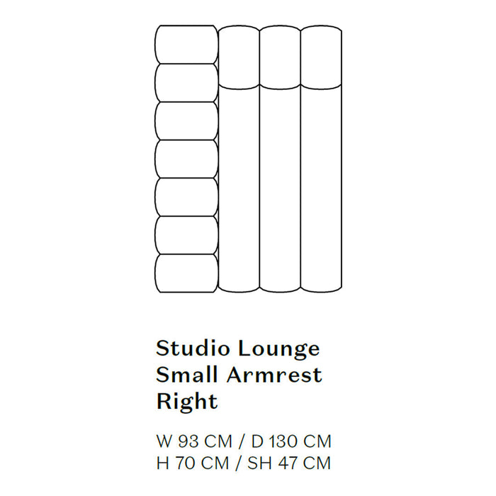 Studio Modular Sofa - Lounge Armrest Modules