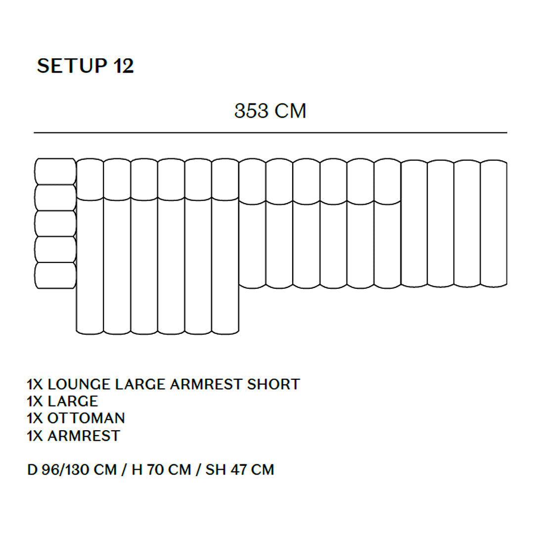 Studio Modular Sofa - Setup 12