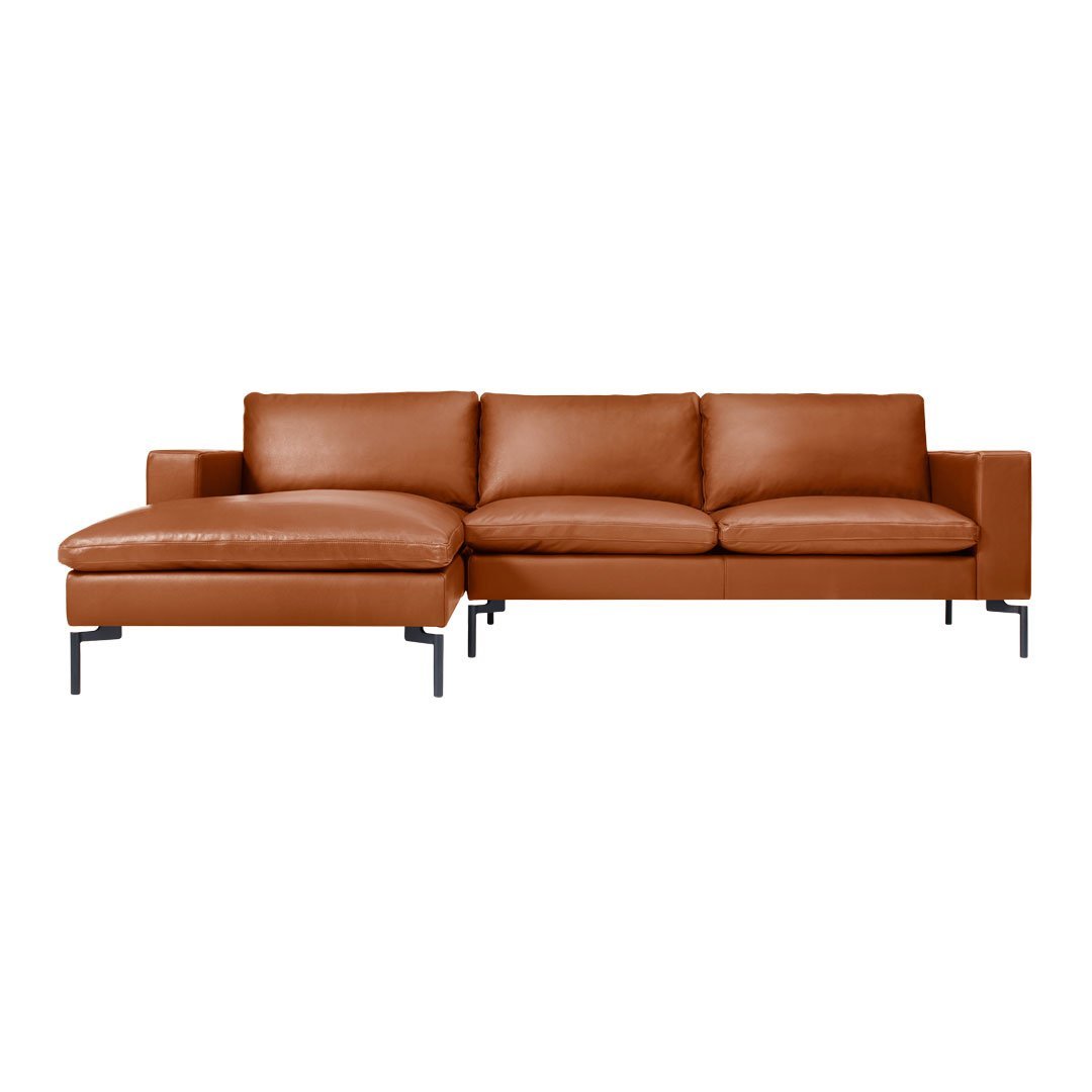 New Standard Leather Sofa with Left Arm Chaise