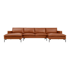 New Standard U-Shaped Sectional Leather Sofa