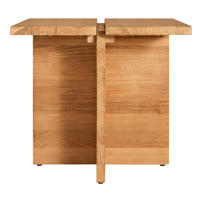 Natural wood finish with a warm honey tone and smooth, minimalist design. Durable, stylish table for any space.