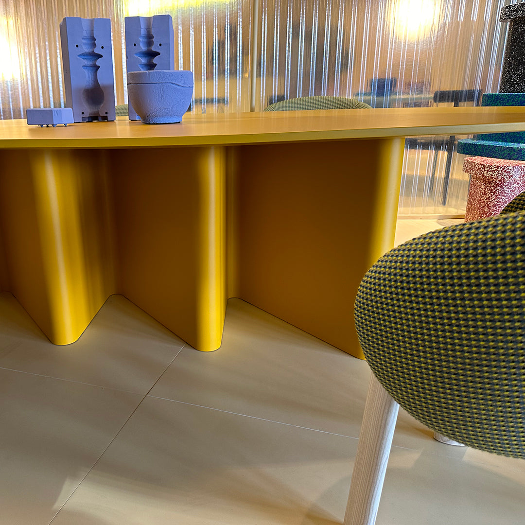 Miniforms Nami Curved Rectangular Dining Table by E-ggs | Design Public