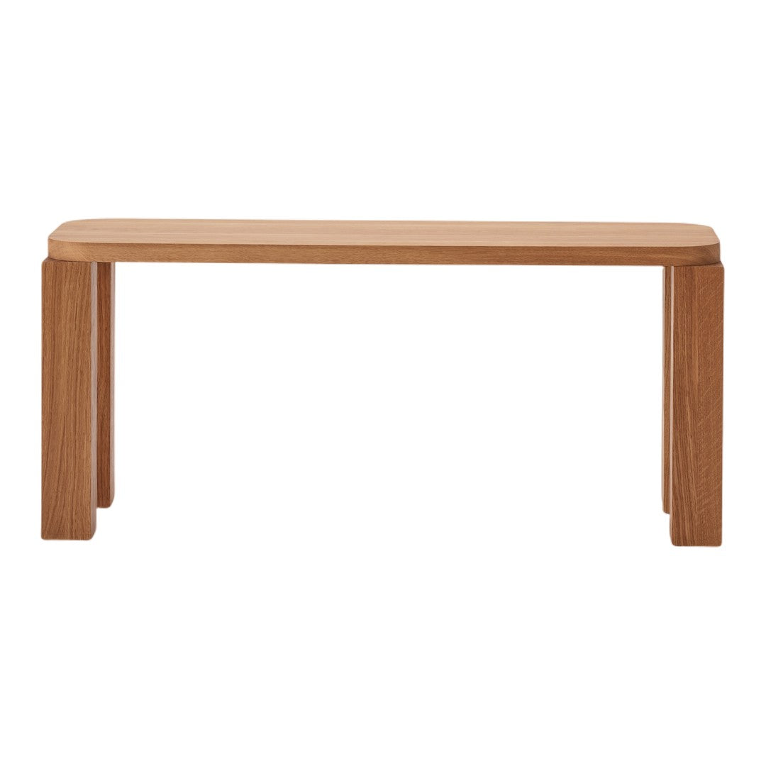 Light oak wooden table with a smooth, natural finish and clean, minimalist lines. Ideal for modern interiors.